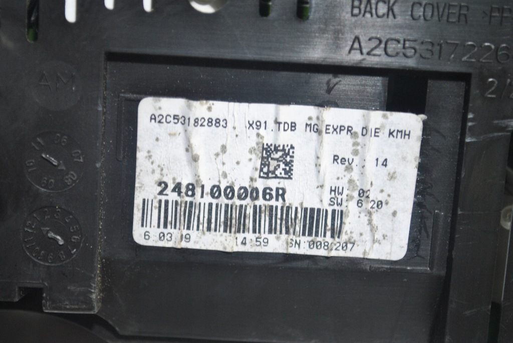 фото №4, Лічильник прилади renault laguna iii 2.0 248100006r