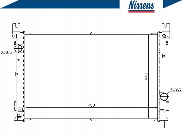 Радіатор двигуна nissens 61028 Київ
