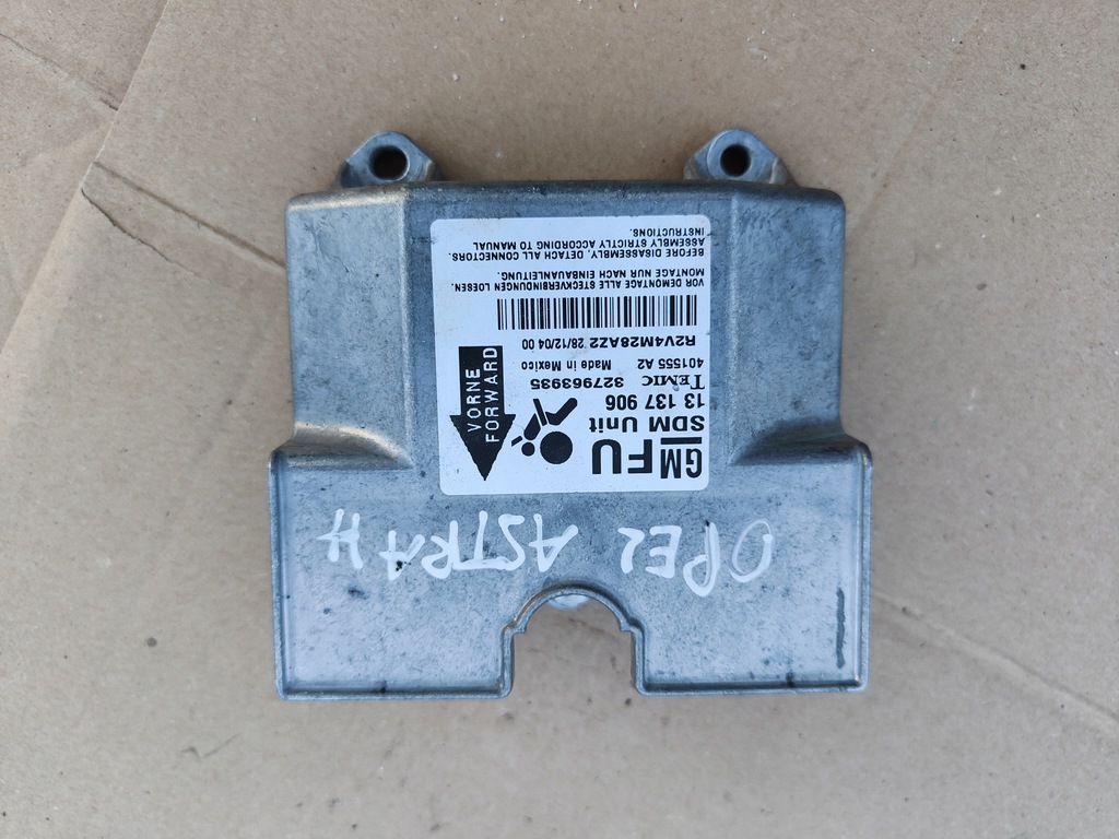 фото №1, Модуль датчик подушок opel astra h 13137906