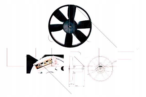 фото №1, Nrf вентилятор радіатора seat cordoba 1.6 i 6k1.
