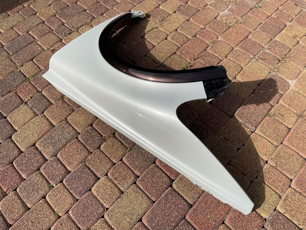 фото №5, Volvo c30 капот + крила лівий перед гарний білий перламутр w колір !!