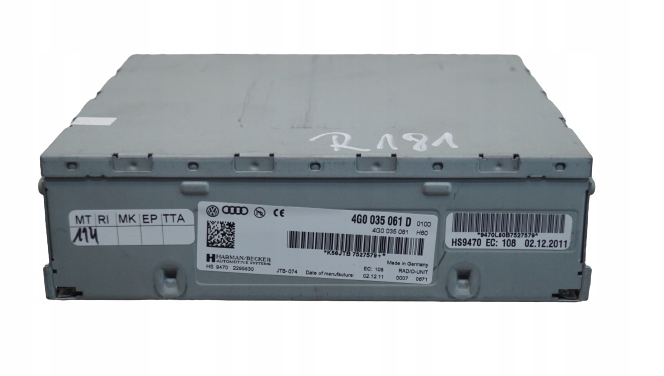 фото №1, Тюнер радио навигация audi a4 b8 a5 4g0035061d