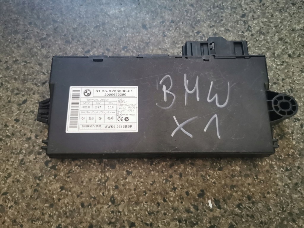фото №1, Bmw оригінальний номер модуль керування cas 9226238