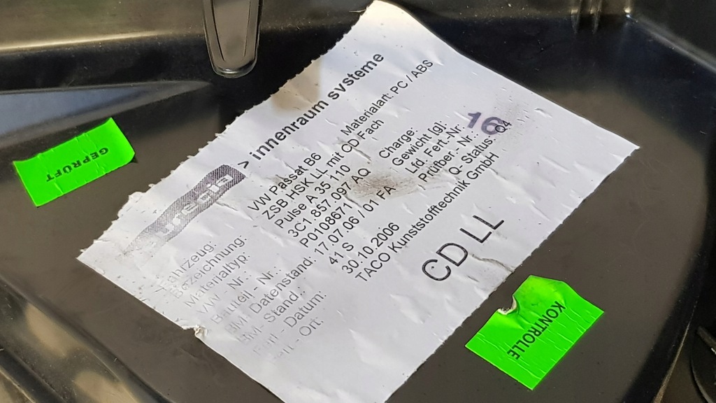 фото №13, Бардачок консоли vw passat b6