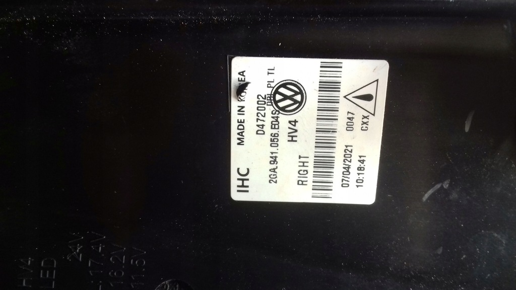 фото №4, Лампа led drl левый перед vw t-roc r 2ga941055e