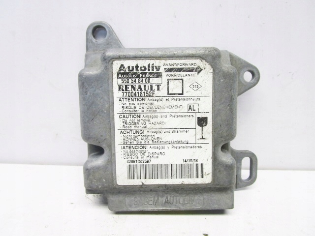 Купить Clio 2 98-01 модуль датчик подушек подушка безопасности air bag