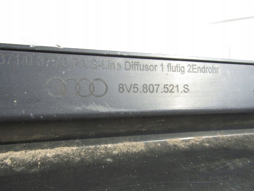 фото №8, Диффузор спойлер задняя audi a3 8v5 lift sedan s-line