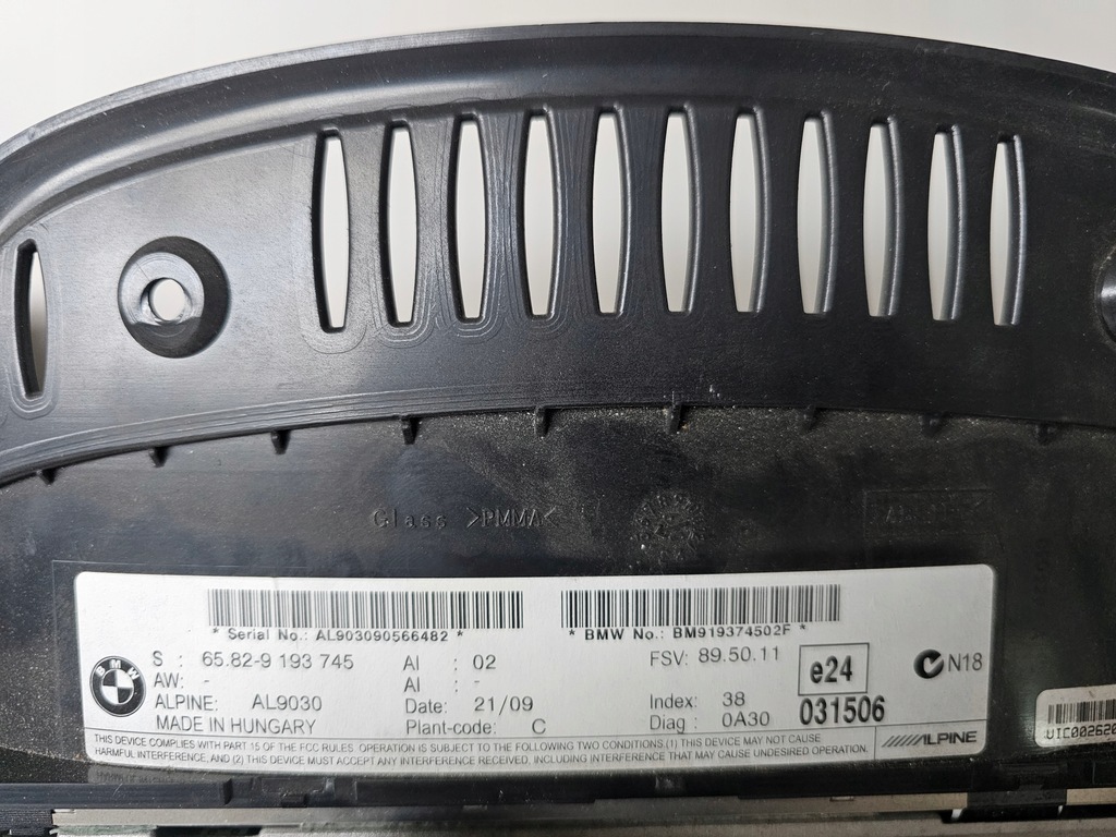 фото №7, Екран дисплей радіо навігація панель bmw 3 e92 921493201 / 919374502f