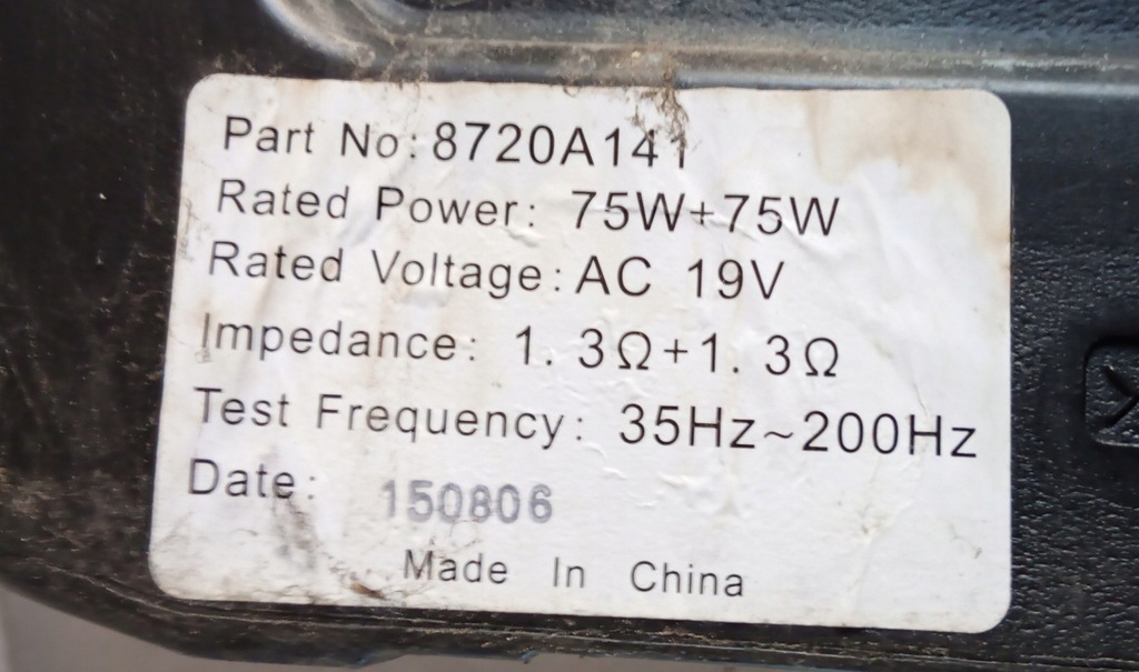 фото №10, Mitsubishi outlander iii динамики комплект 8720a141 8720a155 8720a157