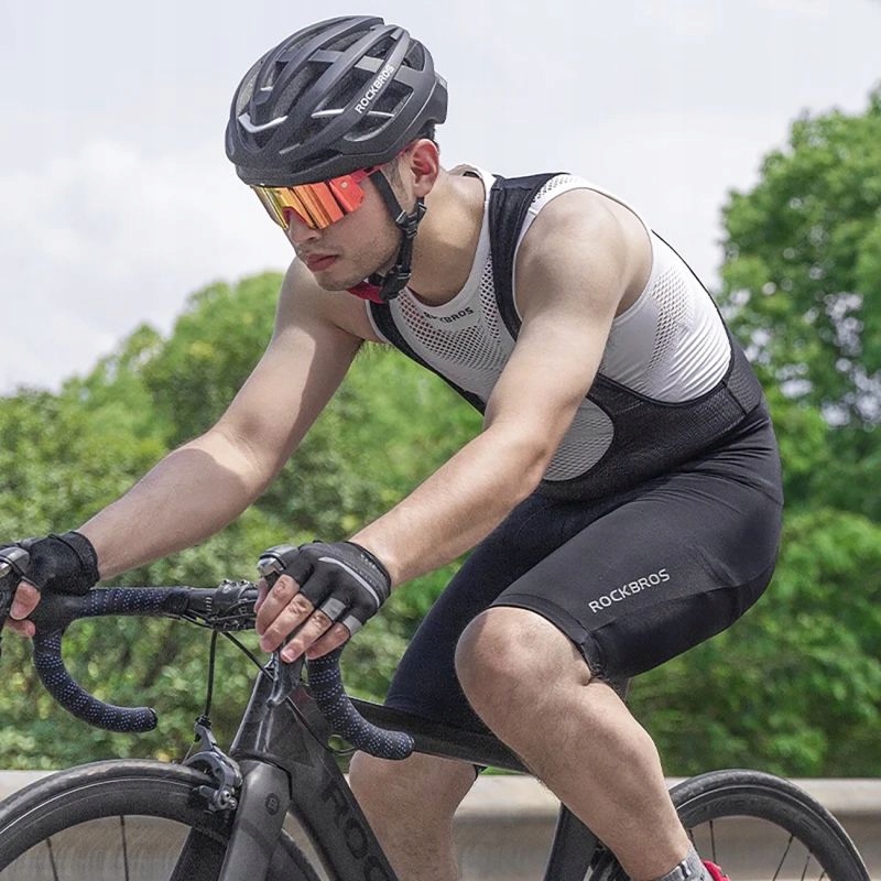 Spodenki rowerowe rockbros rk2002m короткие на szelkach с вкладка m - чёрные Недорого