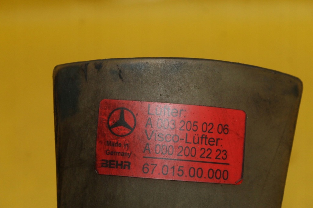 фото №4, Вентилятор корпус a0032050206 sprinter 2.9 tdi