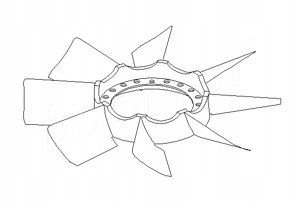 фото №2, Вентилятор вентилятора кількість лопаті 8 audi a4 a6 sko