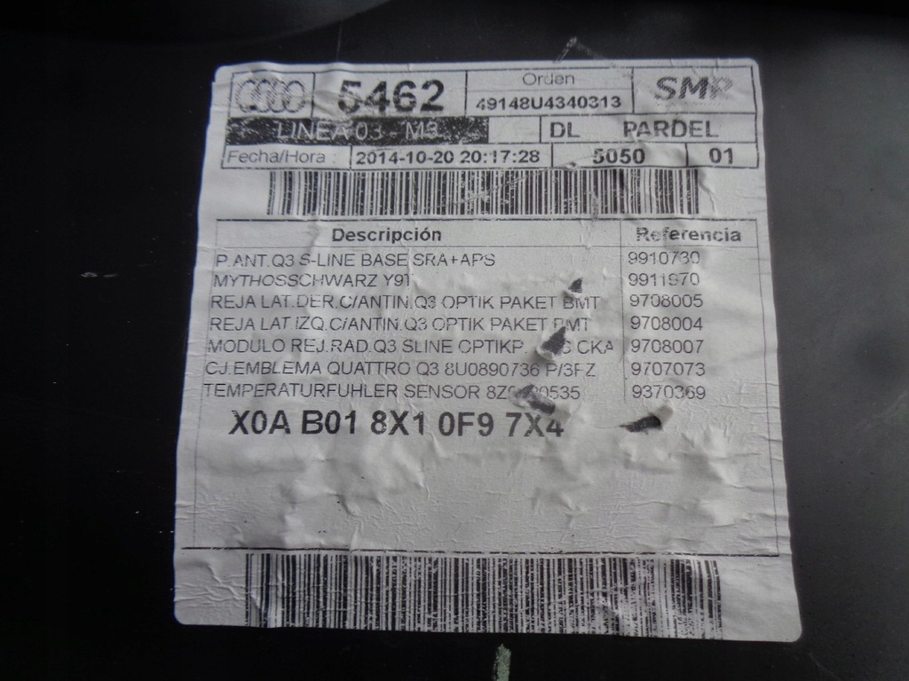 фото №11, Audi q3 s line sq3 8u бампер перед 8u0807437d e f