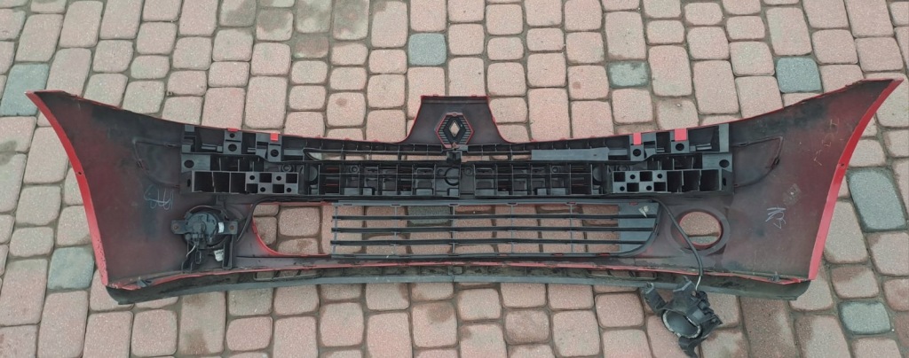 Бампер передній перед renault clio 2 ii ov 727 червоний в Україні