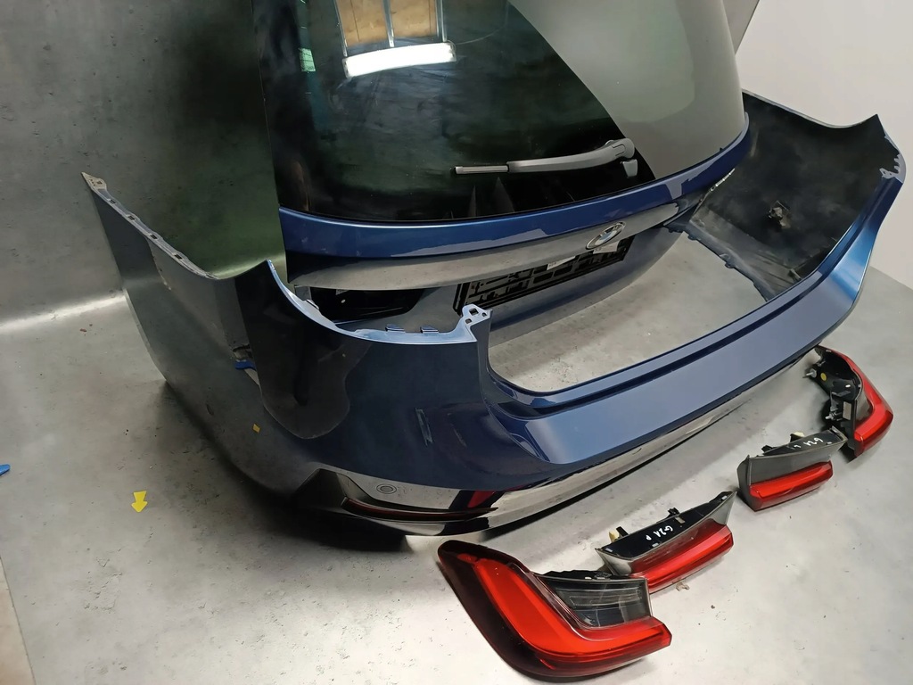 фото №5, Bmw 3 g21 бампер задня кришка багажника багажника лампи. kolor:c1m