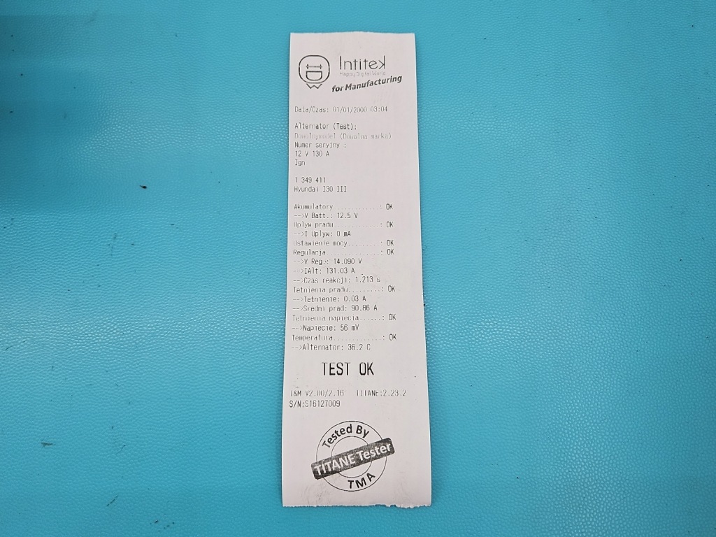 фото №7, Test генератор hyundai i30 iii 2016- 1.5 dpi 16v