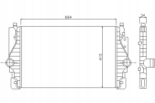 Купить Nissens интеркулер vw transporter / caravelle iv