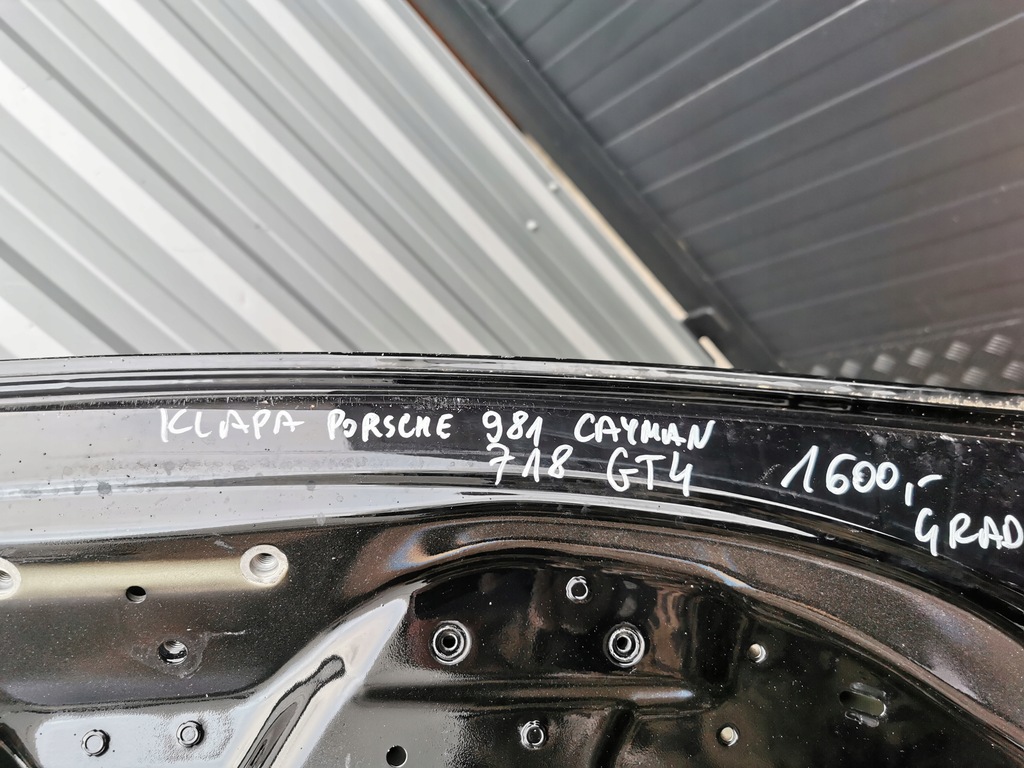 фото №10, Porsche 981 cayman 718 gt4 крышка багажника багажника задняя задняя 981512421