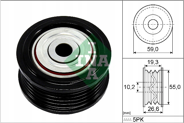 фото №2, Ina ролик направляющая ремень клиновой mitsubishi l200 l200 triton pajero