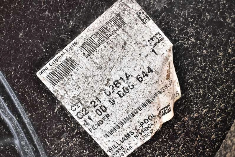 фото №16, Крила правий перед чорний 2642p13h13 mini cooper paceman s r61 12-16