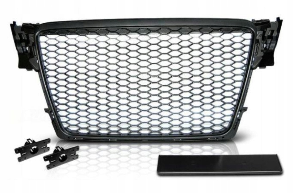 фото №1, Super решётка радиатора do audi a4 b8 rs-style od 2008 do 2011 rok матовый новый spasowany