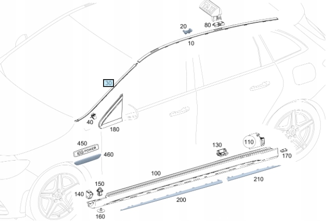 фото №9, Молдинг стекло лобовое левая mercedes eqa w243 b klasa w247 оригинальный номер a2476900301