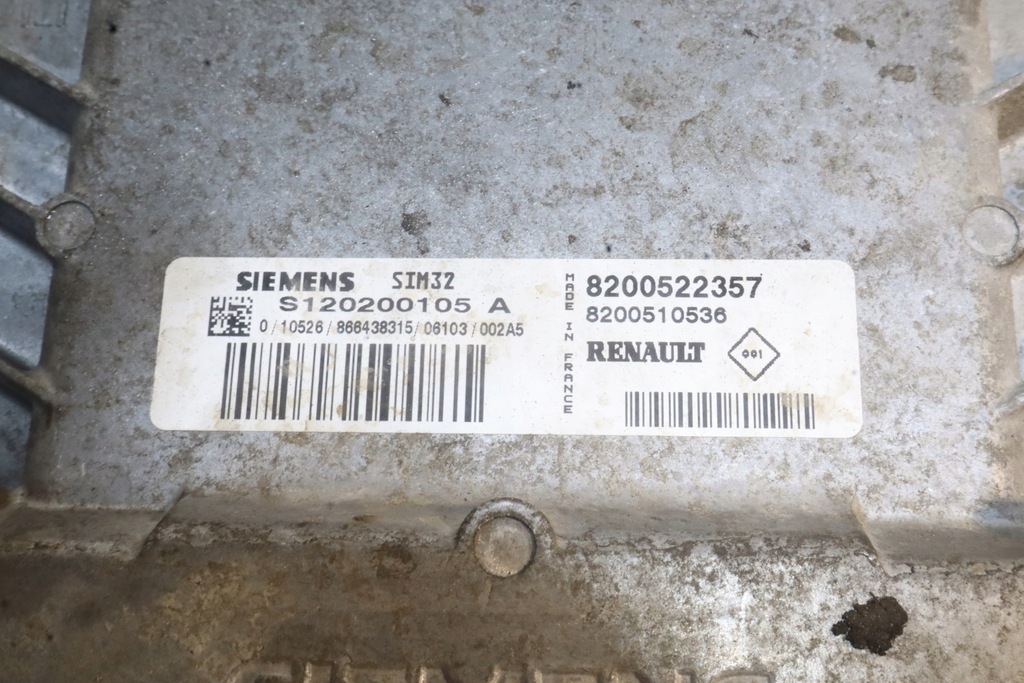 фото №7, Бортовой компьютер двигателя renault clio iii 1.2 8200522357