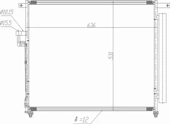 фото №2, Hart радиатор кондиционера 636 958