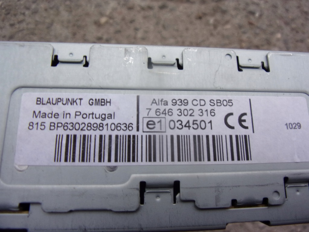 фото №4, Alfa romeo 159 радио заводской 7646302316