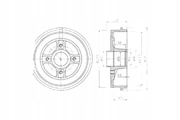 фото №2, Delphi тормозные барабаны тормозные nissan kubistar renault kan
