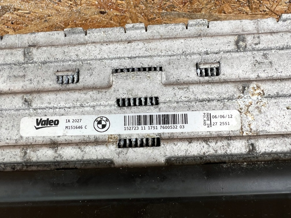 фото №8, Bmw 3 f30 радиатор воздуха интеркулер оригинал демонтаж