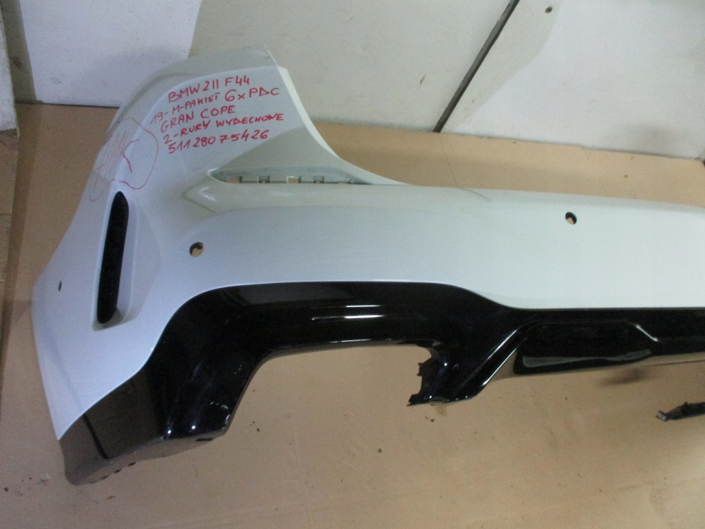 фото №12, Бампер задняя задний bmw 2 ii f44 19r- m-pakiet 6xpdc gran coupe 51128075426