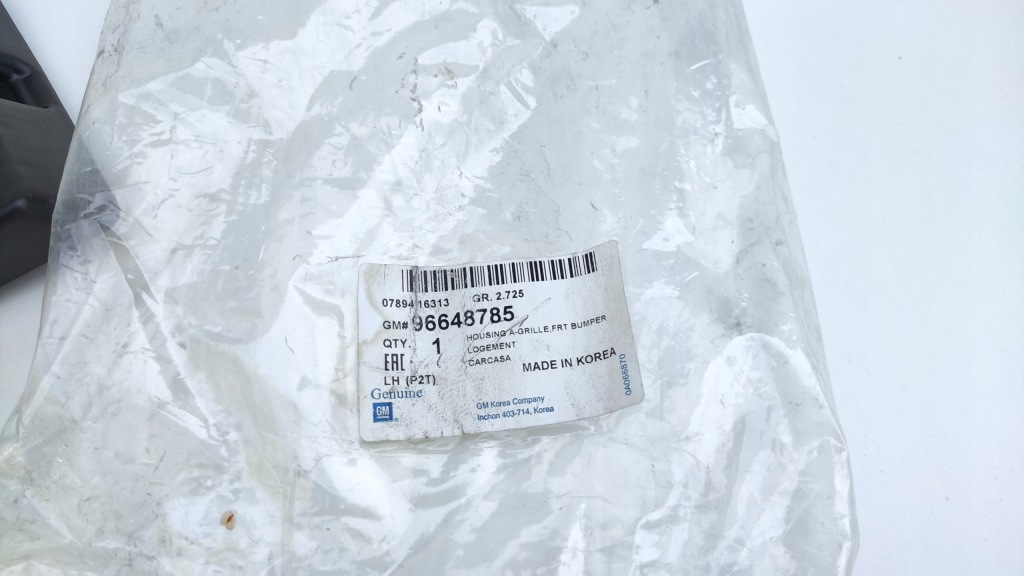 Chevrolet aveo 2 решётка заглушка бампера противотуманной фары левая перед kr158 с Разборки