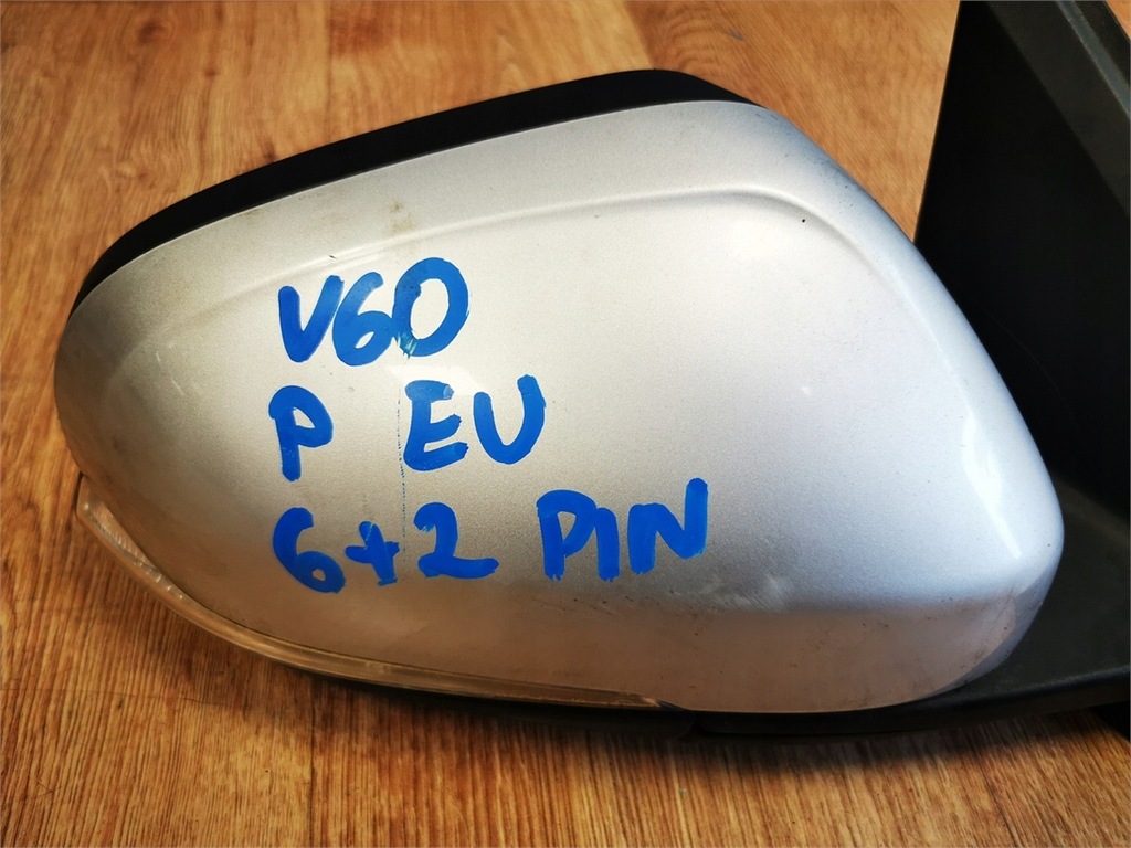 фото №8, Volvo v60 i lift 13-18 зеркало правое 8 pinów eu