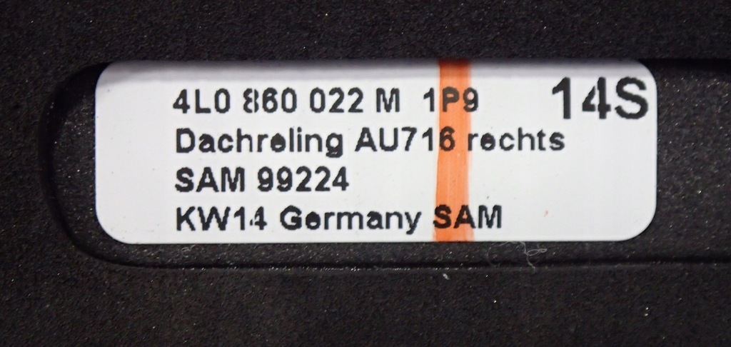 фото №12, Рейлинг крышный правый audi q7 4l 14' 4l0860022m 1p9