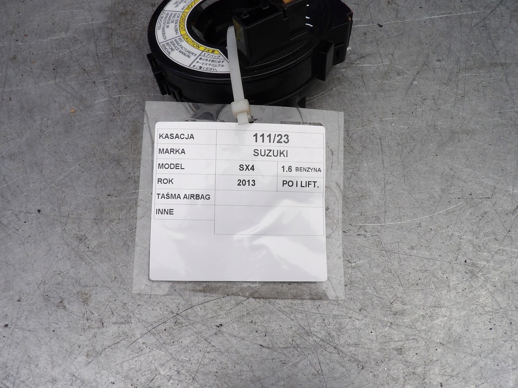 фото №5, Suzuki sx4 lift 06-14 лента подушки безопасности am62jarw20341