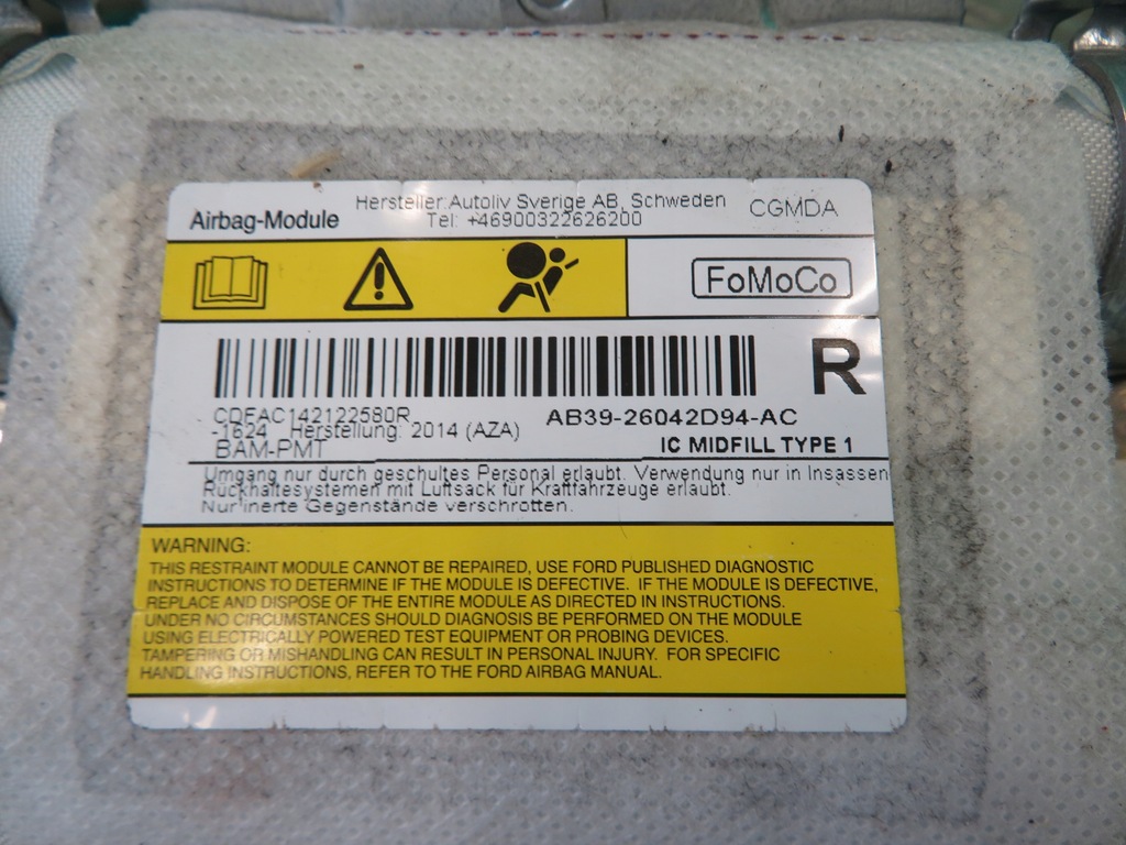 фото №6, Шторка безопасности воздушная правая ford ranger iv wildtrak 14r