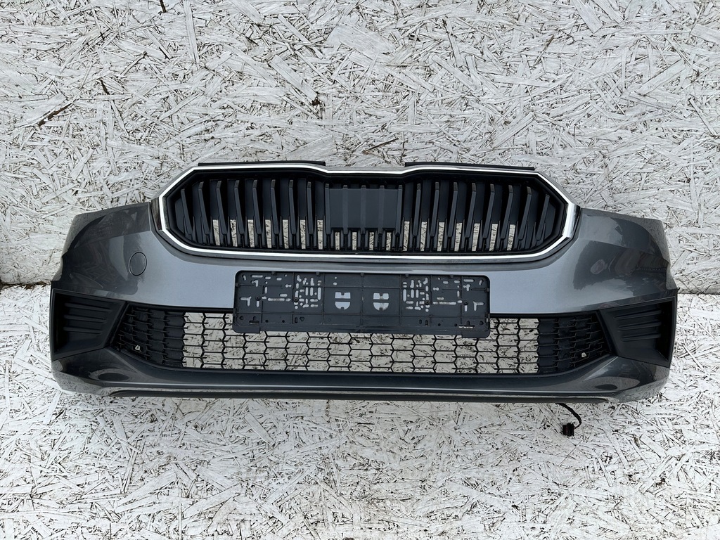 фото №11, Fabia iv 6va бампер перед передний szary kompletny lf7c