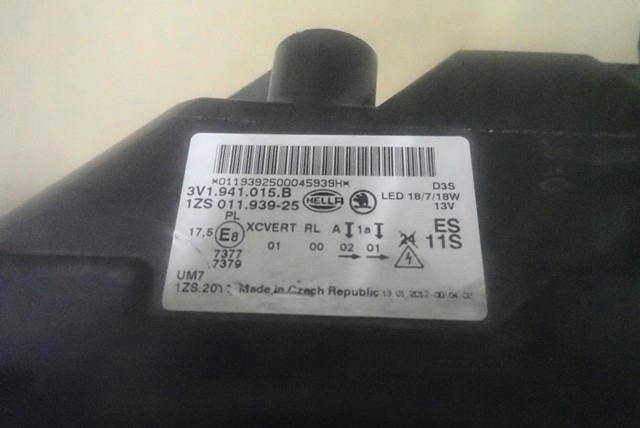 фото №6, Лампа левая левый bi ксенон skoda superb 3 iii 3v 15-