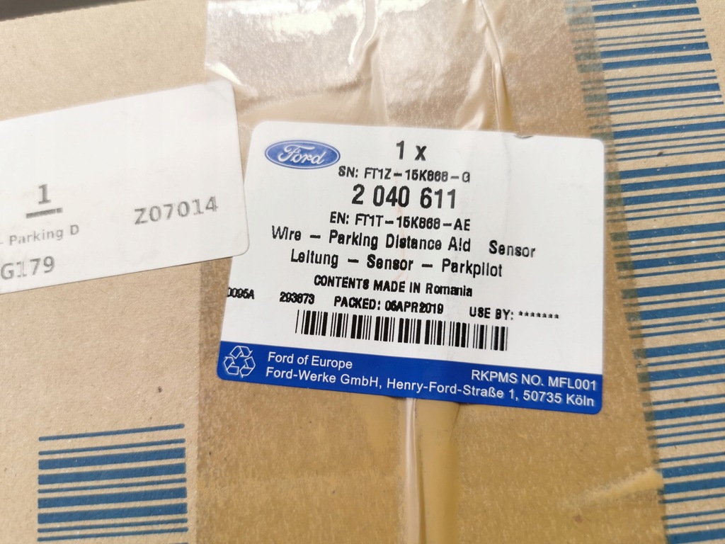 фото №7, Жгут pdc бампера задняя ford transit connect mk2 оригинальный номер ft1t-15k868-ae 2040611