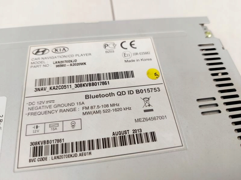 фото №4, Kia ceed 2 ii gt pro ceed 2 ii радіо навігація navi 96560-a2020wk