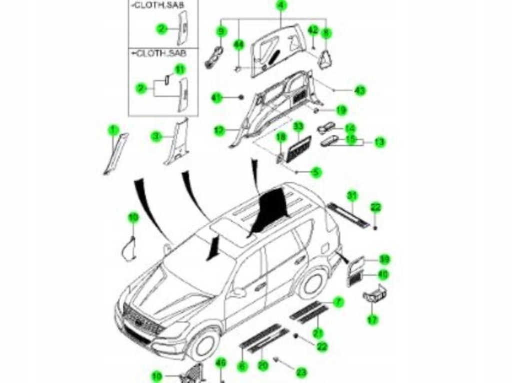 фото №9, Защита стойка правый перед ssangyong rexton