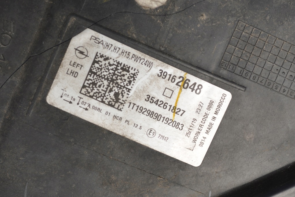 Opel corsa f лампа левая 39162648 Доставка