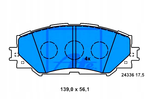 фото №13, Тормозная колодка тормозной kpl. перед pontiac vibe subaru trezia toyota auris,