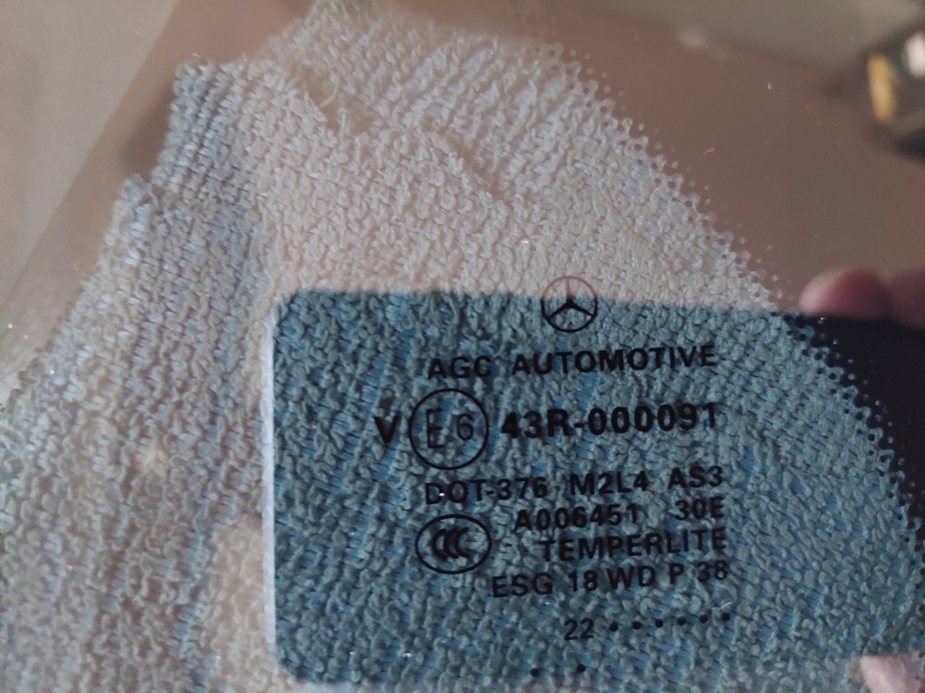 фото №11, Стекло боковая - тонированная - левая - mercedes ml w166 - gle w166 - nowa