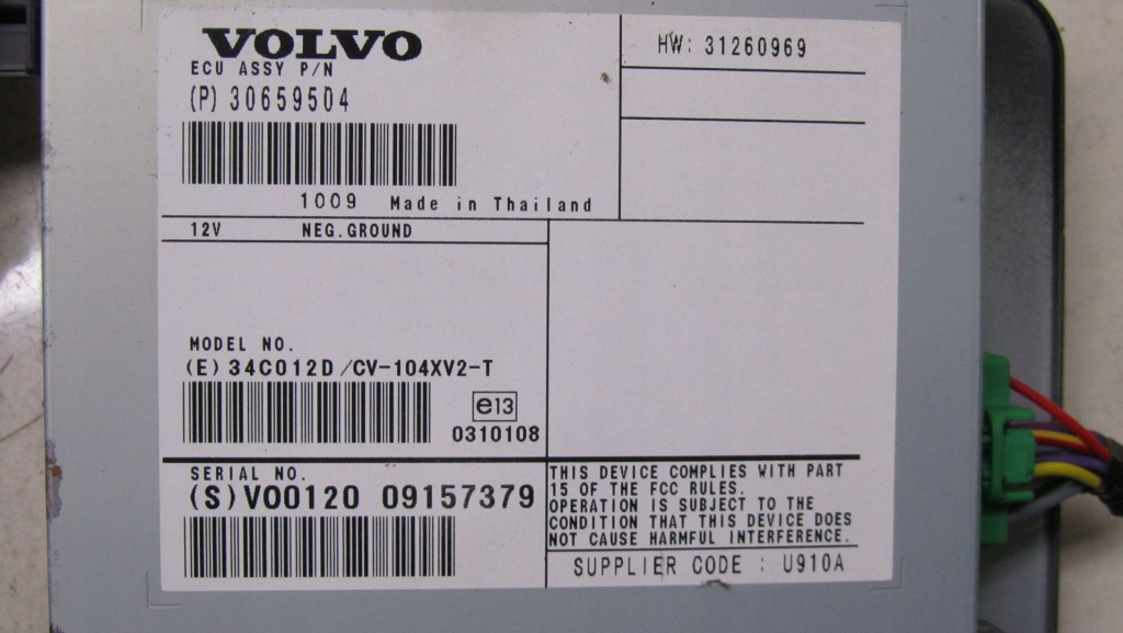 фото №3, Volvo v60 підсилювач радіо 30659504 10-