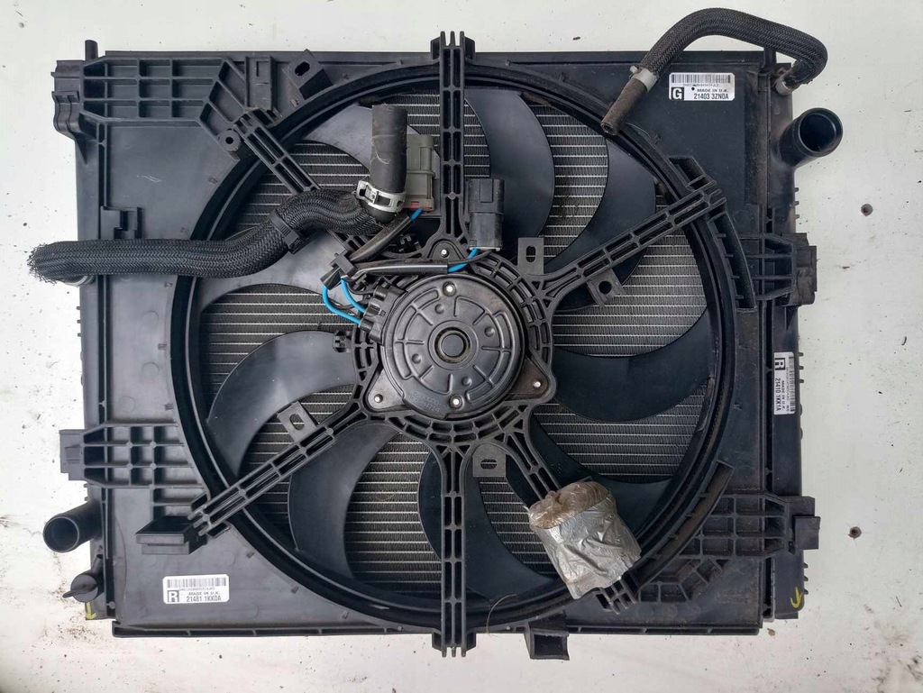 фото №1, Wentylotor радиатор pas перед kpl pulsar 1,5 dci