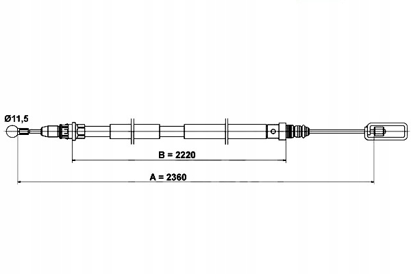 фото №1, Ate трос тормоза ручного citroen c8 fiat ulysse