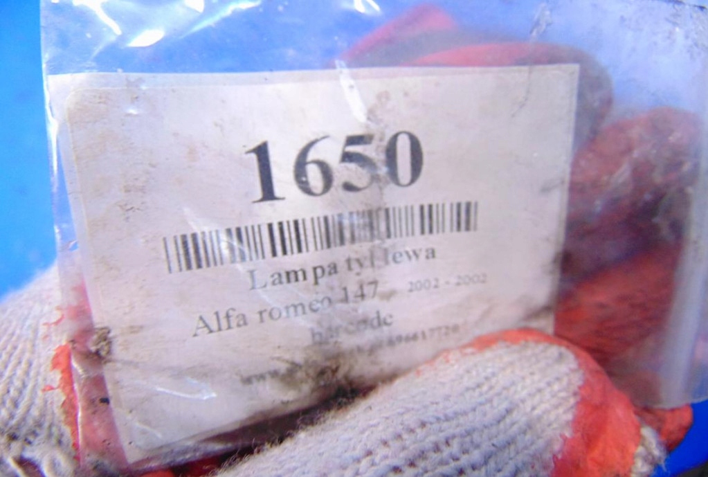 фото №4, Alfa romeo 147 лампа задняя левая.