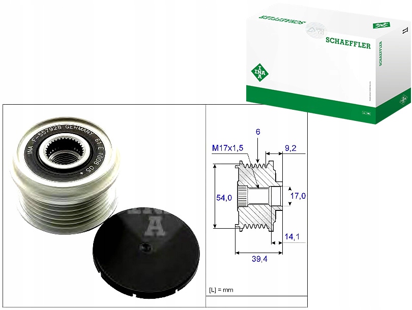 Генератор - сцепление односторонний schaeffler ina 535 0151 10 Доставка